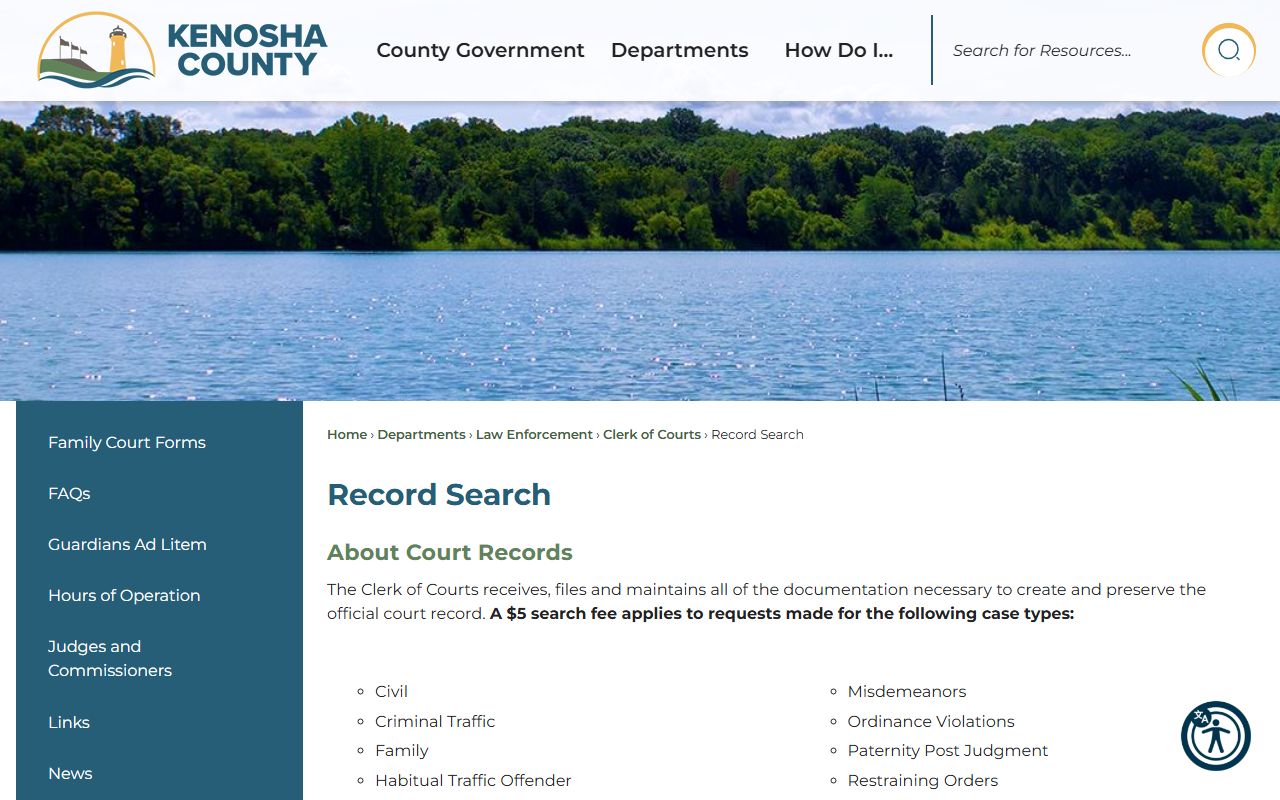 Kenosha bench warrants record search county source